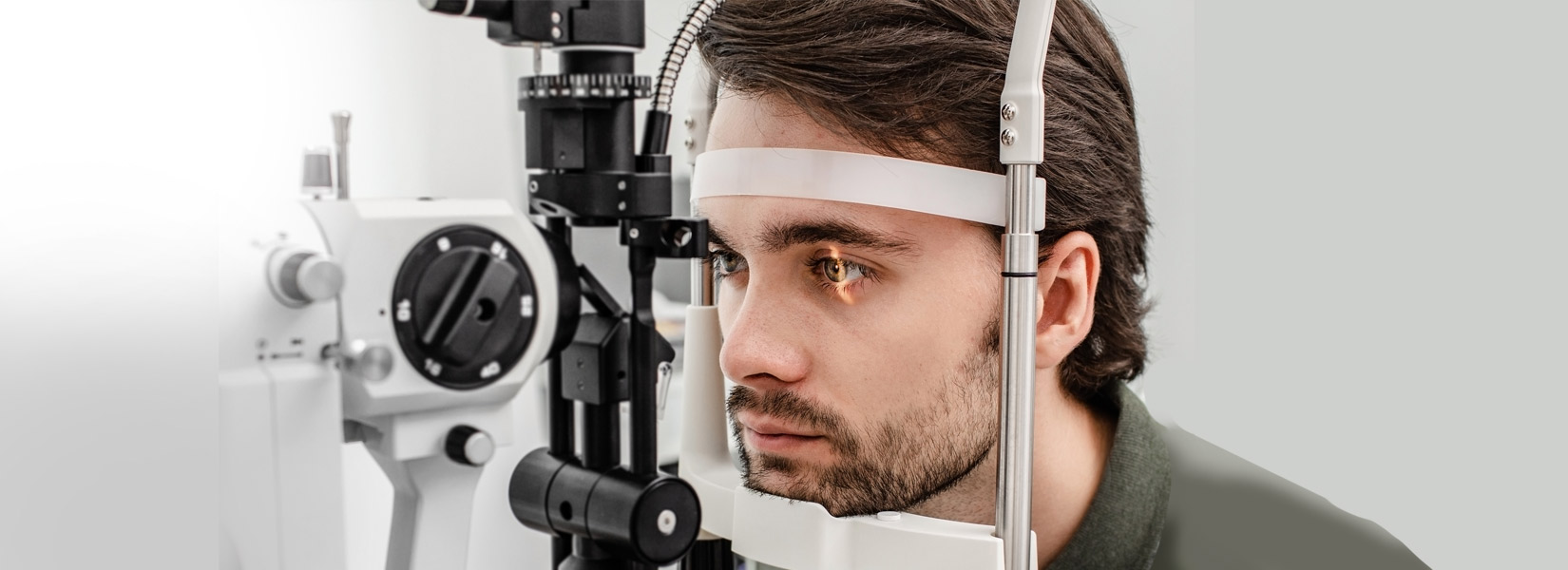 young man during eye exam in Carondelet